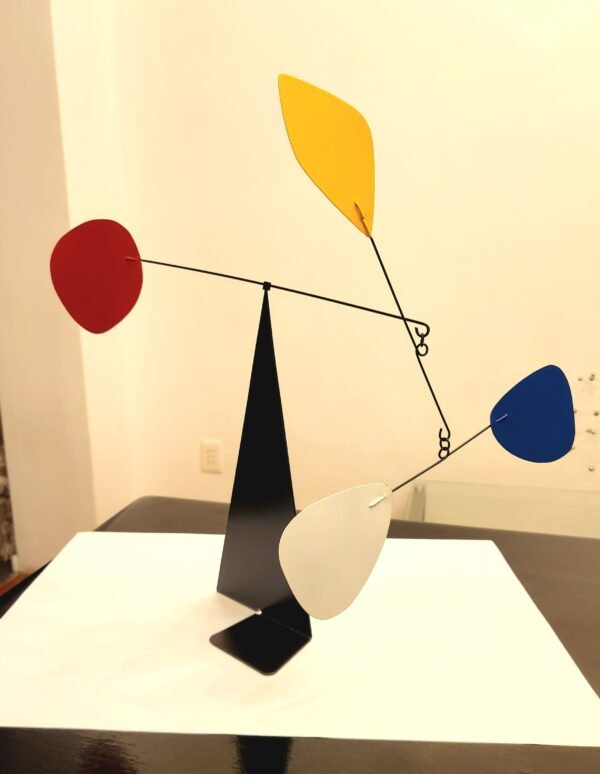  Marcel Duchamps Inspired  standing mobile  kinetic art sculpture  24''x17'' - Image 3