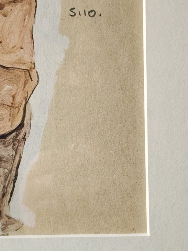 Old Egon Schiele,2/3 original lithograph ''Mutter und Kind'' - Image 4