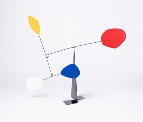  Marcel Duchamps Inspired  standing mobile  kinetic art sculpture  24''x17'' - Image 4