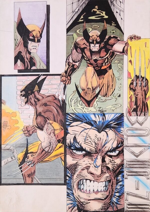 #10 Vintage Super Heros Drawing a WOLVERINE Comic