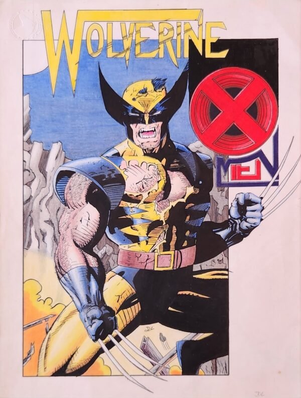 #19 Vintage Super Heros Drawing a WOLVERINE X MEN Comic