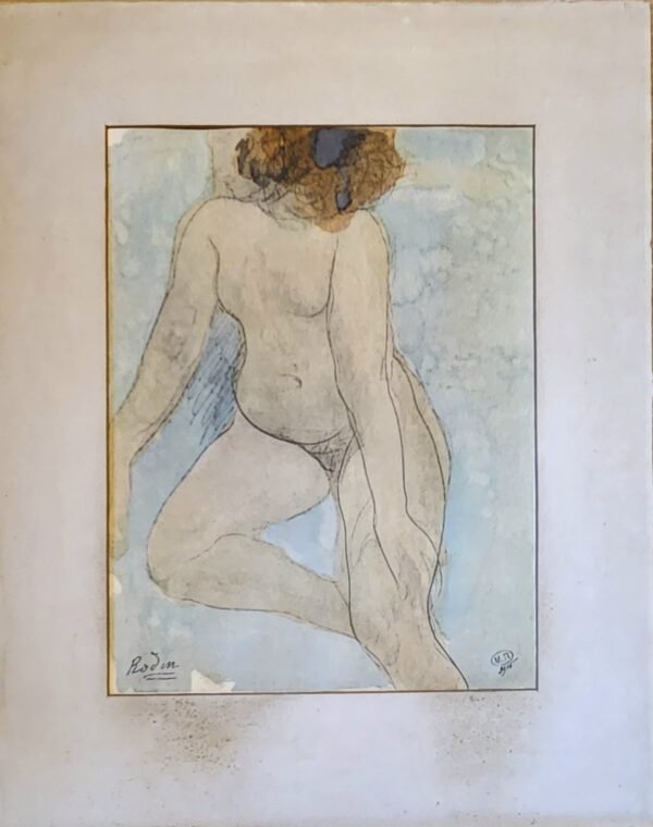 Auguste Rodin: Naked Seated,Engraving - Image 4