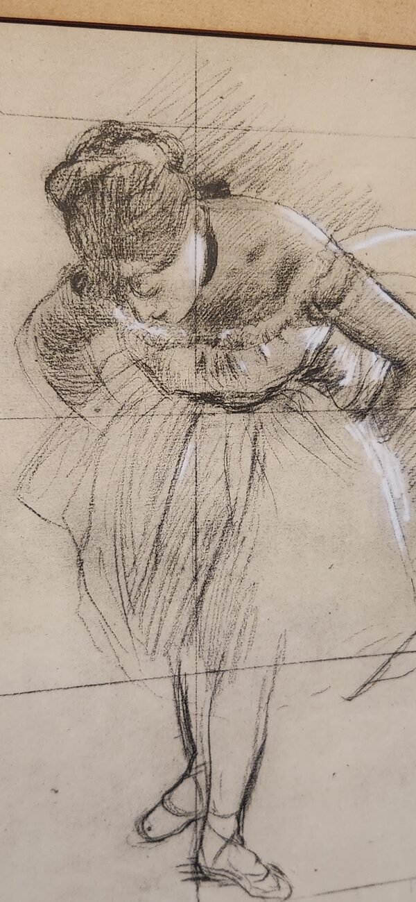 Old print Degas dancer signed . - Image 6