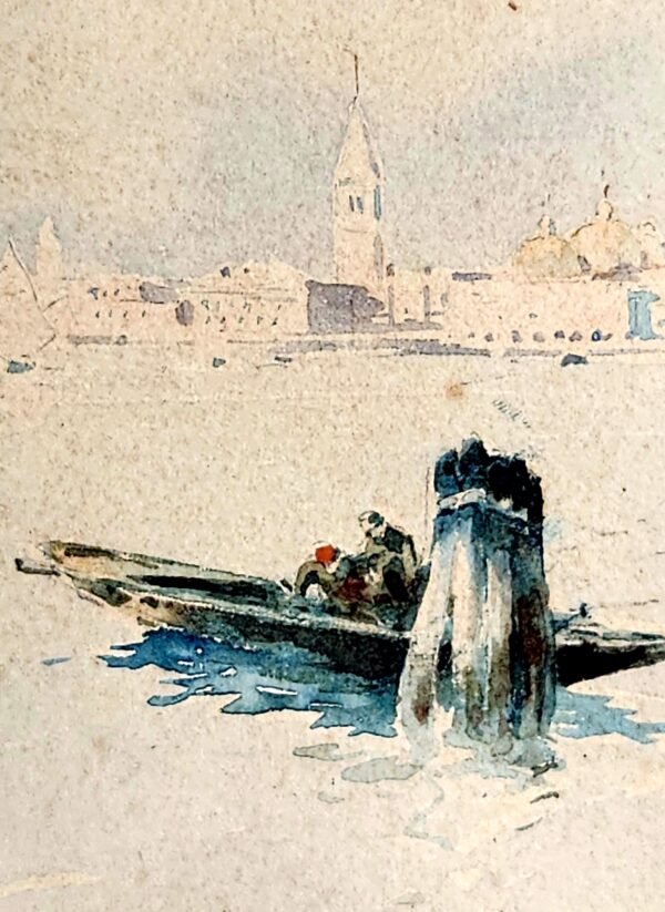 Painting Watercolor Aurelio CRAFFONARA Gallarate 1875, Genova 1945 - Image 7