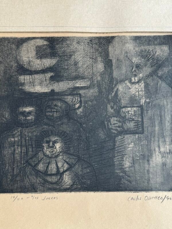 LITOGRAPHY OLACHEA CARLOS 1940-1986 "Los jueces" 1965 - Image 2