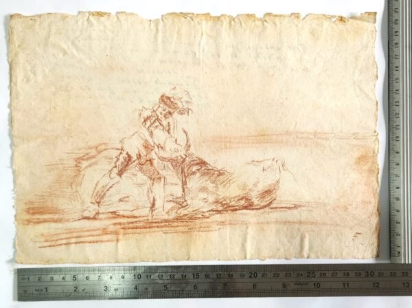 #1 SANGUINE N°5 ORIGINAL FRANCISCO DE GOYA BULLFIGHTING CERTIFIED - Image 4