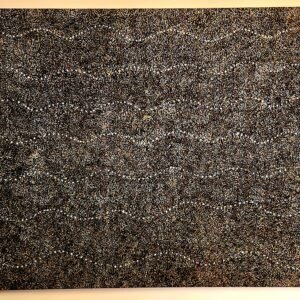 Mary Rumble Petyarre, acrylic/canvas, "Bush Plum Dreaming," a genuine work of Australian Aboriginal art.