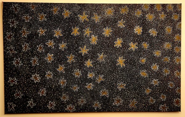 Dorithy Kunoth acrylic/canvas ''Bush Medicine'' genuine piece of Australian Aboriginal Art.