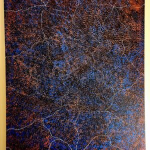 Gracie Perle Morton Ngale "Bush Plum Dreaming" genuine piece of Australian Aboriginal Art.  Artist: Gracie Perle Morton Ngale