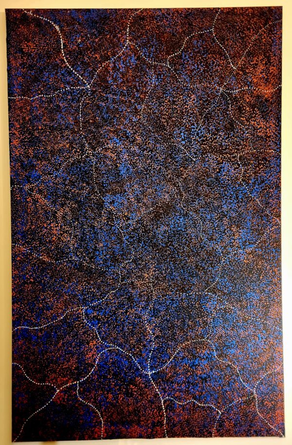 Gracie Perle Morton Ngale "Bush Plum Dreaming" genuine piece of Australian Aboriginal Art.  Artist: Gracie Perle Morton Ngale