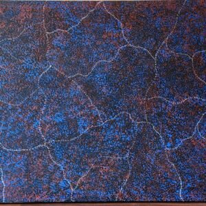 Gracie Perle Morton Ngale "Bush Plum Dreaming" genuine piece of Australian Aboriginal Art.  Artist: Gracie Perle Morton Ngale