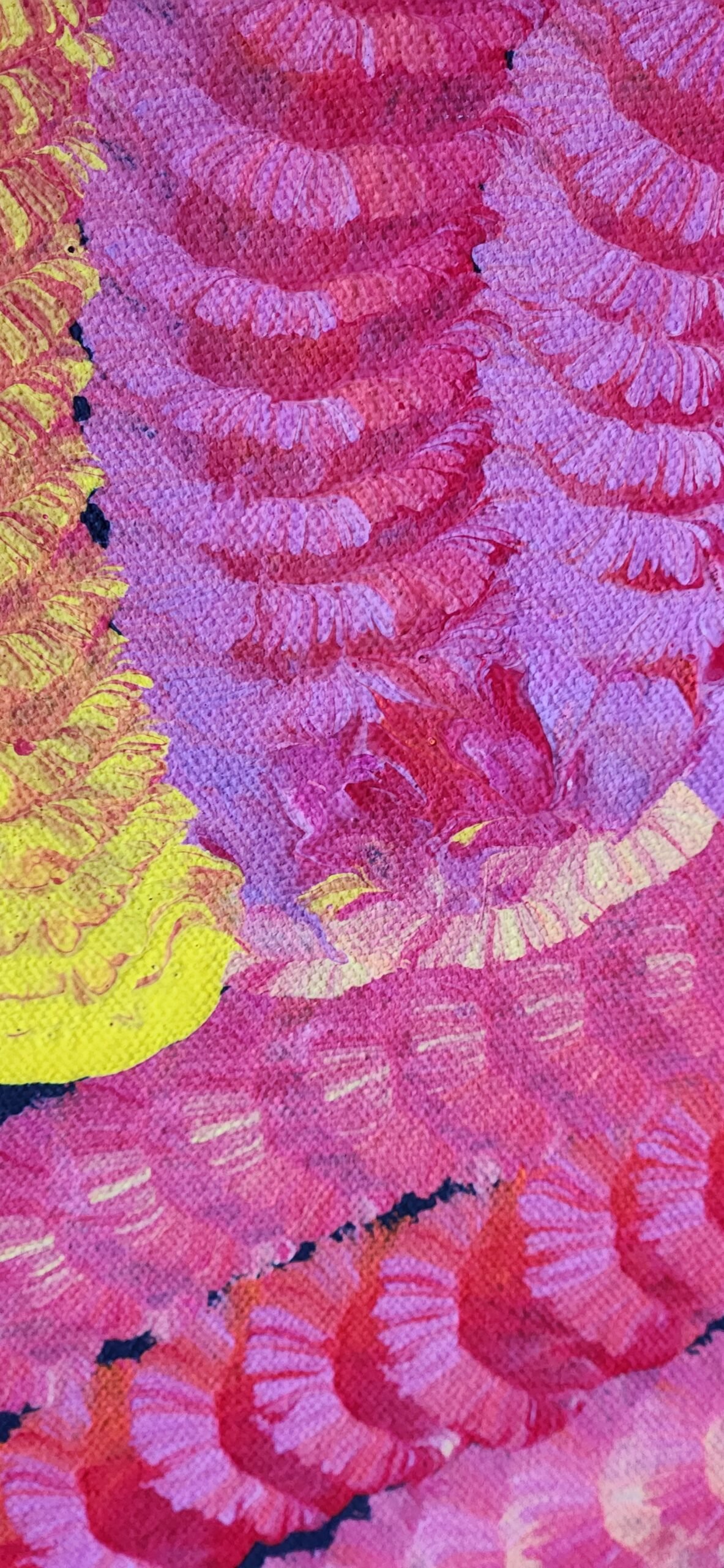 Janet Golder Kngwarreye "Yam Flower Dreaming" genuine piece of Australian Aboriginal Art. - Image 6