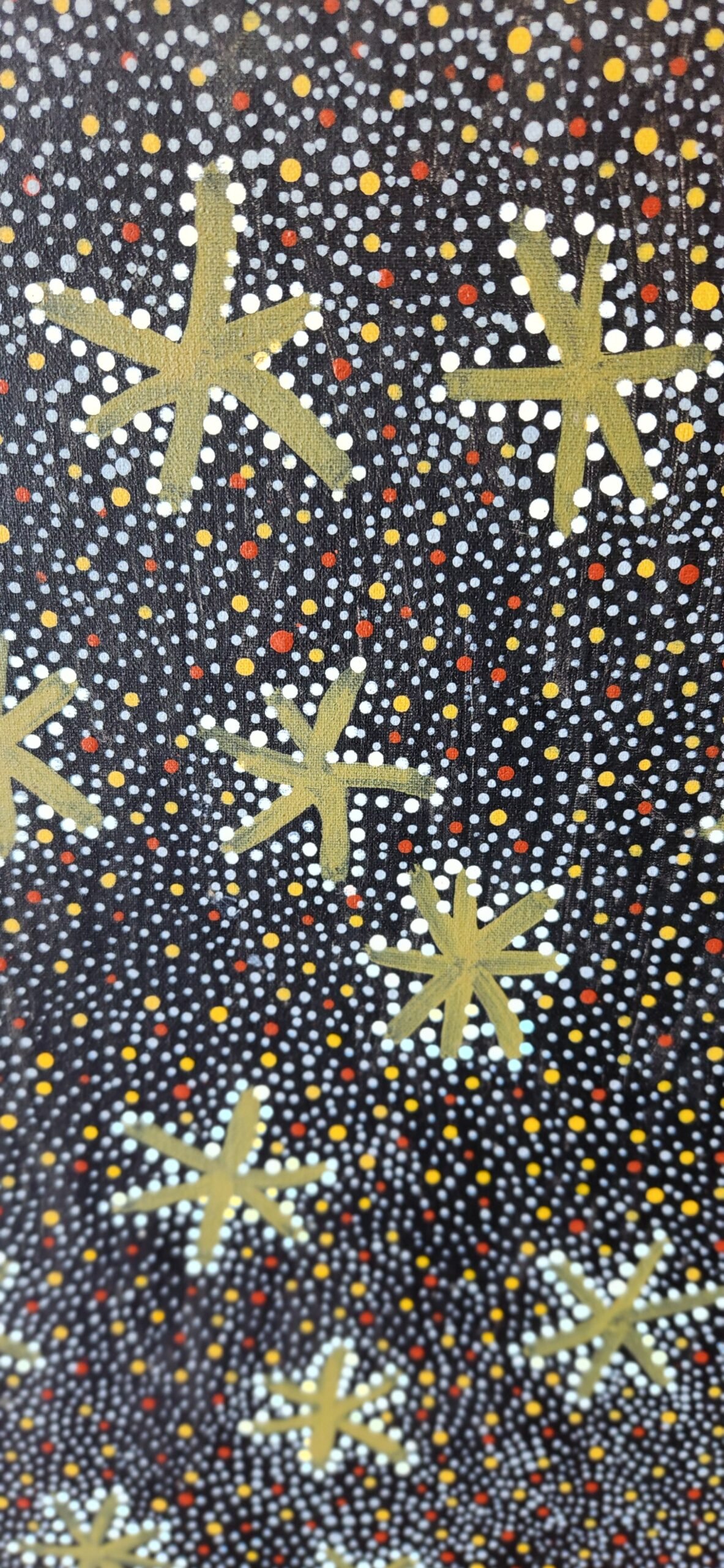Dorithy Kunoth acrylic/canvas ''Bush Medicine'' genuine piece of Australian Aboriginal Art. - Image 2