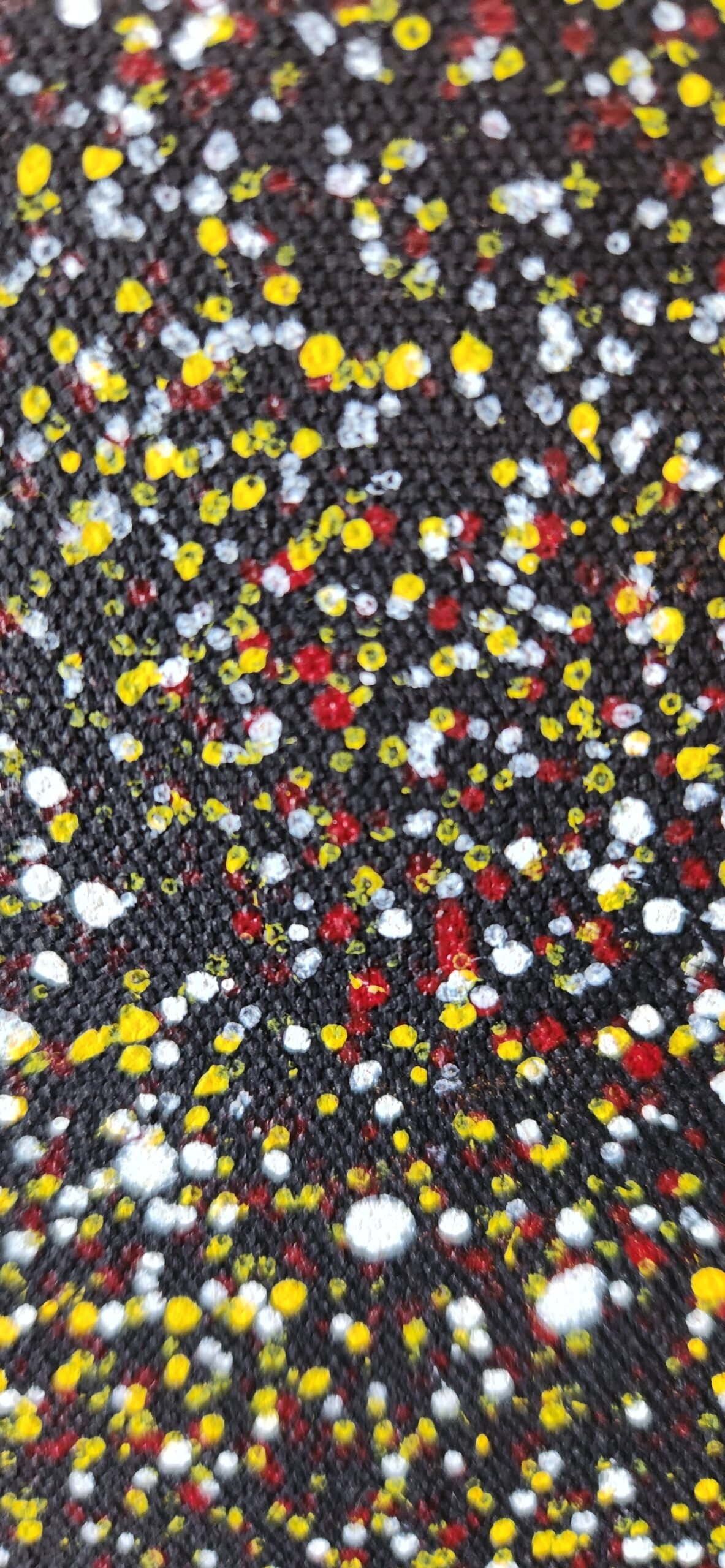 Mary Rumble Petyarre, acrylic/canvas, "Bush Plum Dreaming," a genuine work of Australian Aboriginal art. - Image 7