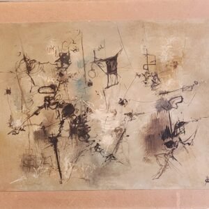 Mixed media, author to be identified, signed C A