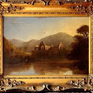 Old Painting "Tintern Abbey" by James Poole