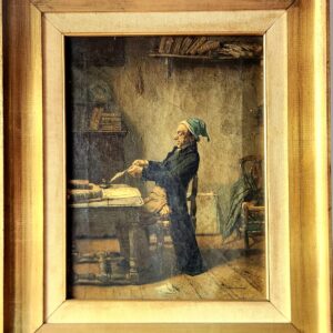 Old anonymous painting "The Old Lawyer