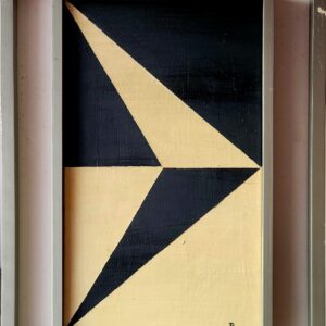 Old Geometric Painting by Lincoln Presno